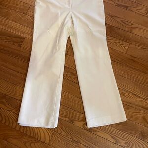 Ann Taylor Cream Ankle Pants